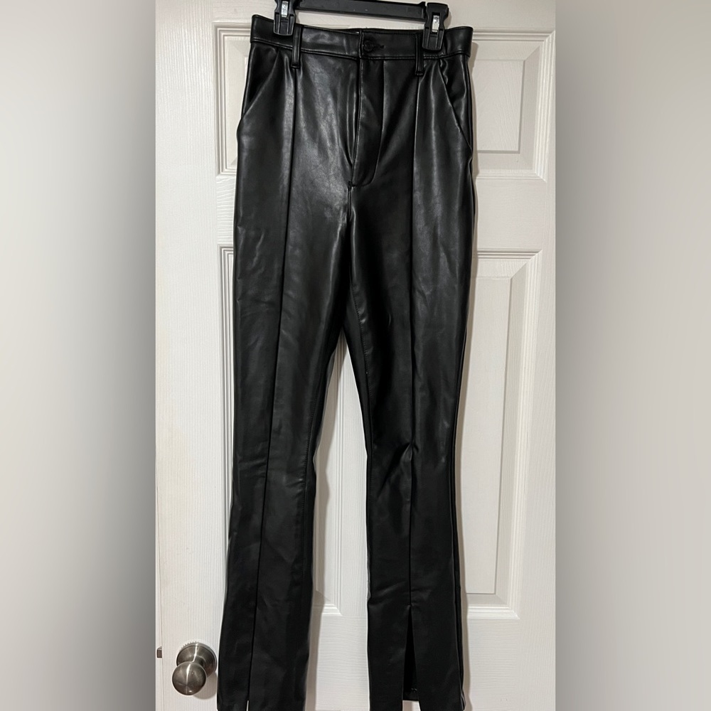 Abercrombie Skinny Ultra High Rise Curve Love Faux Leather Pants